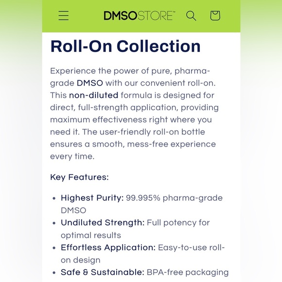 DMSO. Non-diluted dimethyl sulfoxide - Picture 2 of 2